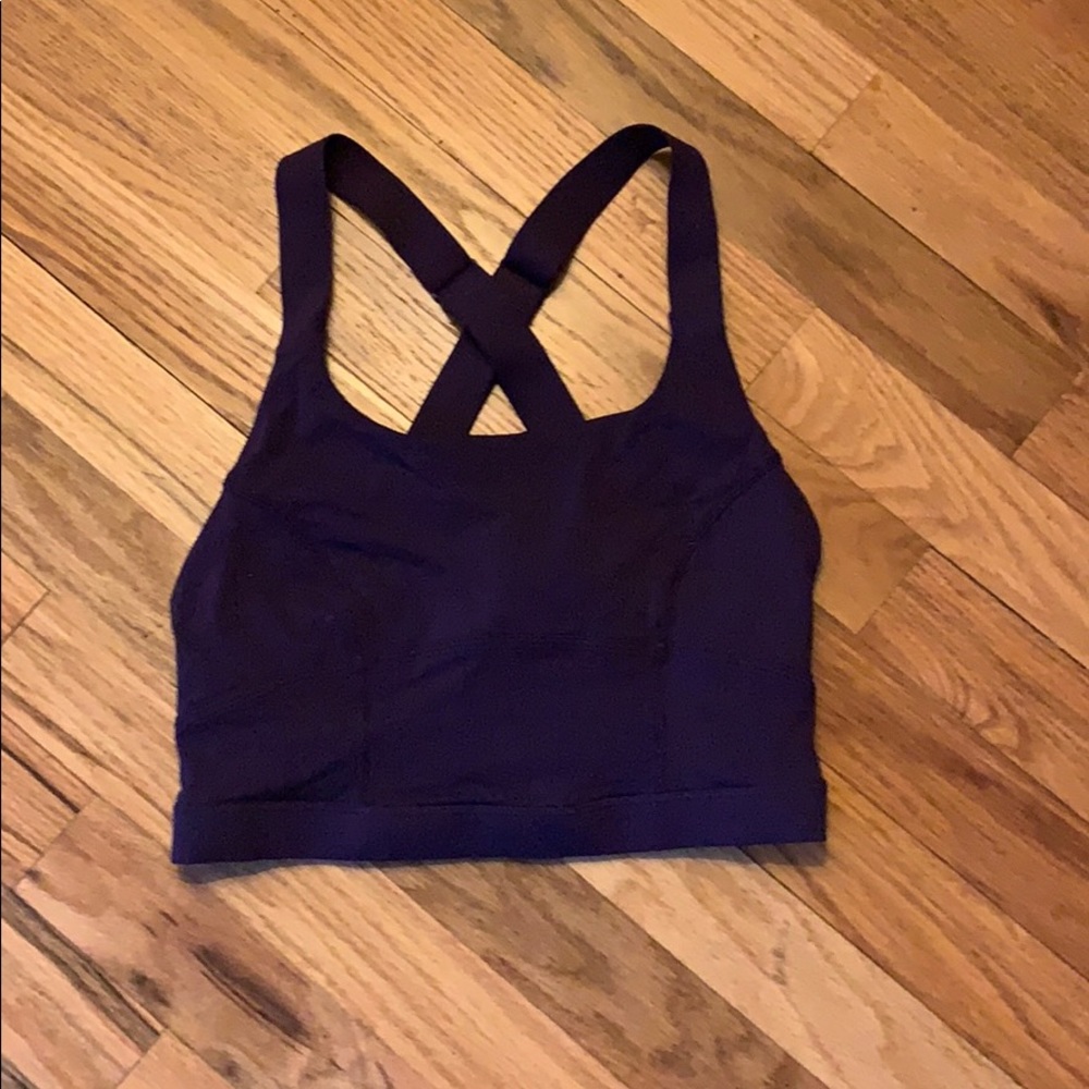 Lululemon Plum  Longline Sports Bra